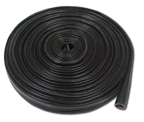 Thermo-Tec Ignition/Plug Wire Heat Sleeving 14040 Sleeving, 500 Degrees F, Black, 3/8 in. Diameter, 25 ft. Length, Each