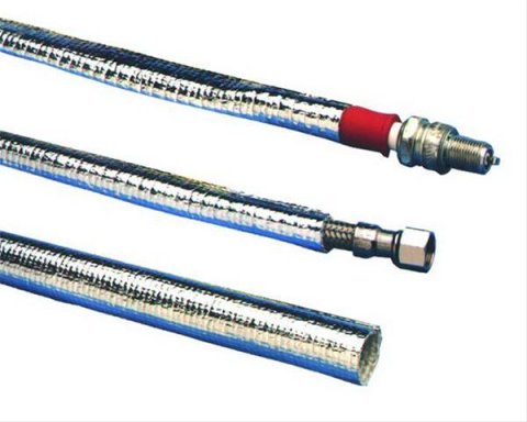 Thermo-Tec Thermo-Sleeve Protectors 14005 Heat Protection, Thermo-Sleeve, Fits 1/4 in. to 1/2 in. Hoses/Wires, 3 ft. Length, Each