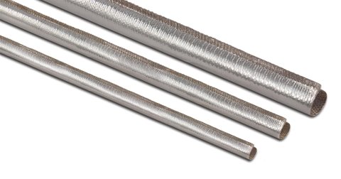 Thermo-Tec Thermo-Sleeve Protectors 14025 Heat Barrier Shield, Thermo-Sleeve, Silver, Hoses/Wires, 2 1/8 in. to 2 1/2 in., Slide-Over, 3 ft. Length, Each
