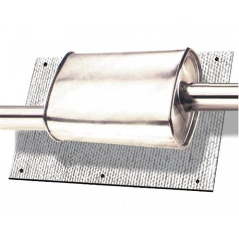 Thermo-Tec Muffler/Cat Heat Shields 16500 Shield, Muffer/Catalytic Converter, 2,000 F, Mylar Finish, 40 in. x 24 in., Mounting Fasteners, Each