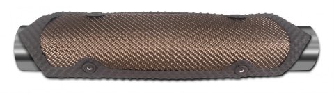 Thermo-Tec Rogue Series Clamp-On Heat Shields 11550 Shield, Series, Lava Rock, Carbon Fiber, Clamp-On, Fits 3.750 in. Tubing Diameter, 11.750 in. Length, Each