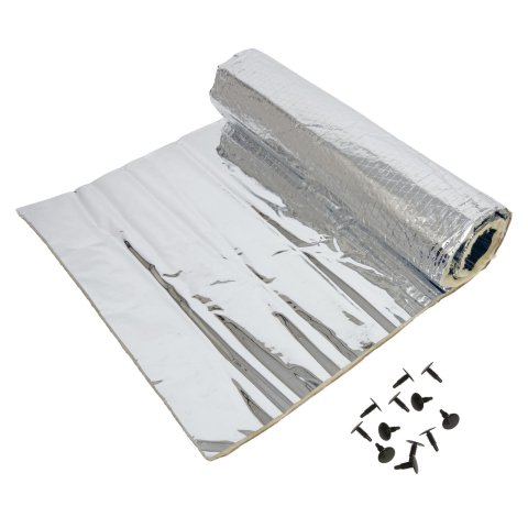 Thermo-Tec Cool-It Insulating Mats 14100 Heat/Sound Barrier, Mat, Silica Blanketing, 5/8 Thick, Foil Facing, 24 in. x 48 in., Each