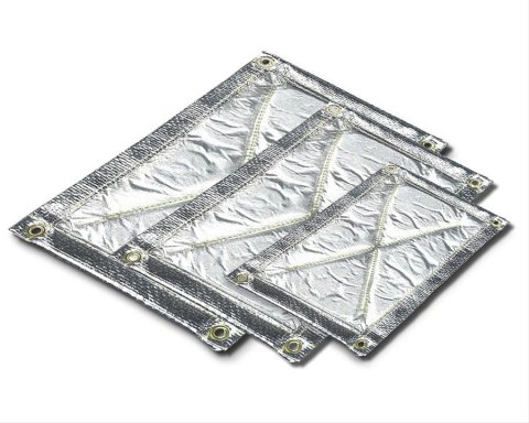 Thermo-Tec Competition Heat Terminator Floor Insulating Mats 16520 Protection, Mat, Floor, Silica Felt Center, Mylar Facing, Aluminum Facing,10 in. x 18 in.,Each