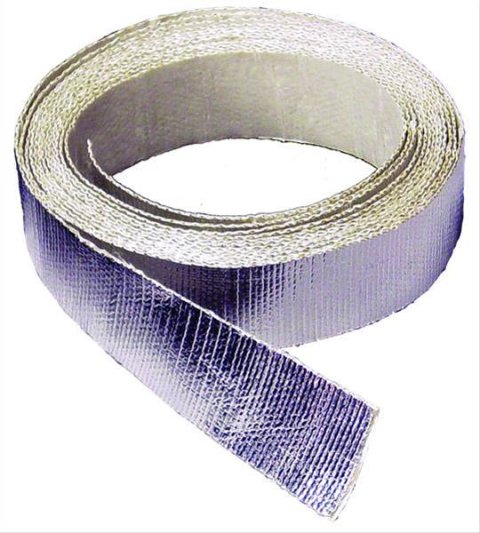 Thermo-Tec Thermo-Shield Tape 14002 Heat Tape, Thermo Shield, Aluminized, Silver, 1.5 in. x 15 ft., Self Adhesive, Each