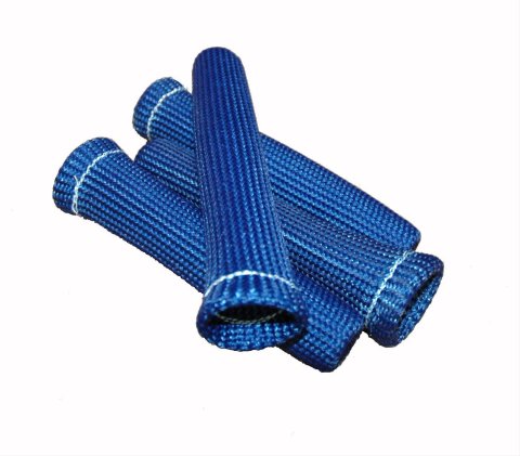 Thermo-Tec Cool-It Plug Wire Sleeves 14263 Spark Boot Protector, Sleeves, 6 in., Blue, Set of 4