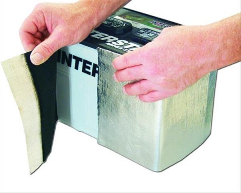 Thermo-Tec Battery Heat Barrier Kits 13200 Wrap, Silver, 8 in. x 40 in., Self-Adhesive, Each