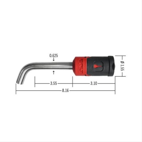 BOLT Receiver Locks 7018446 Lock, 0.625 in. Receiver/Coupler Diameter, Uses GM Ignition Key, Each