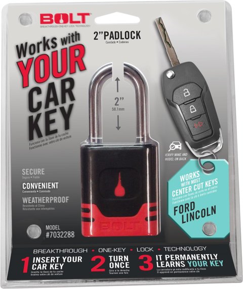 BOLT Padlocks for 2021-2022 F-150 - 7040469 Padlock, Ford Center Cut Key Style, Ford, Each