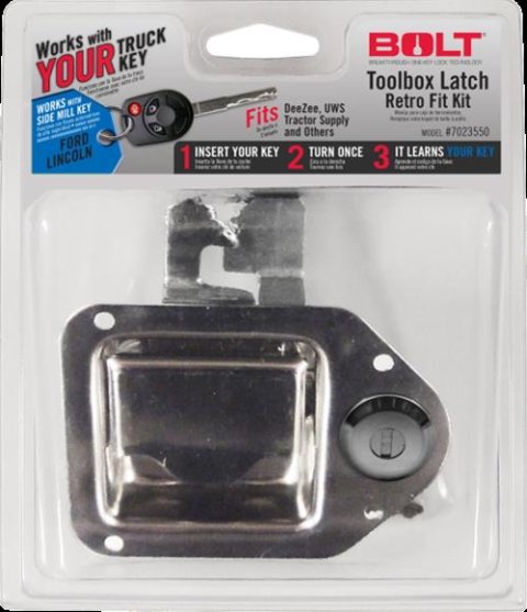 BOLT Toolbox Latch Retro-Fit Kits 7023550 Retro-Fit, Ford, Each