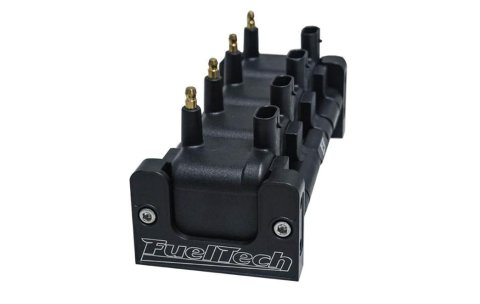 FuelTech CDI Racing Ignition Coil Brackets 5013100226 Brackets, Racing, Remote Mount Style, Rectangular, Aluminum, Black, Set