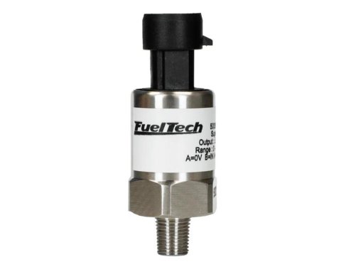 FuelTech Pressure Sensors 5005100451 Gauge Sending Unit, Pressure, Electrical, Thread-In, 1/8 in. NPT, 0-30 PSI, Stainless Steel, Each
