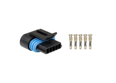 FuelTech Plug Kits 5011100013 Wiring Connector, Kit, Connector and Pins Style, Delphi/GM, Metri-pack, 5-pin, Male, Black, Smart, Each