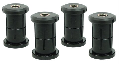 Detroit Speed Leaf Spring Bushings 041401DS Bushings, Rear, Polyurethane, Black, Buick, Chevy, Oldsmobile, Pontiac, Kit