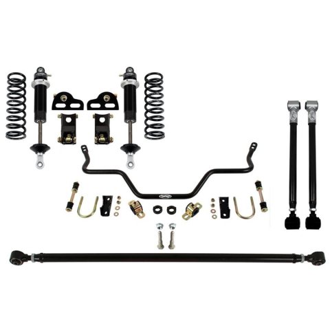Detroit Speed Rear 2 Kits 041644-RDS Suspension Packages, Kits, Double Adjustable Monotube with Reservoir, Springs, Sway Bar, Black, Pontiac, Kit