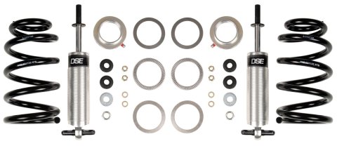 Detroit Speed Non-Adjustable Coilover Kits 030310DS Shocks, Front, Lowered, Black Powdercoated Springs, Buick, Chevy, GMC, Oldsmobile, Pontiac, Kit