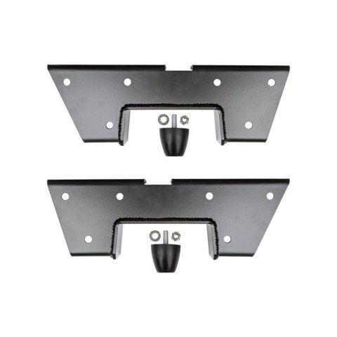 Detroit Speed Leaf Spring C-Notch Bracket Kits 040115DS Frame Notch Brackets, Steel, Black Powdercoated, Chevy, GMC, Pickup, Kit