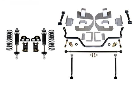 Detroit Speed QUADRALink Rear Suspension Kits 041724DS Kit (3" Axle Tubes) w/o Axle Brackets - 1982-92 Camaro/Firebird Non-Adj Shock