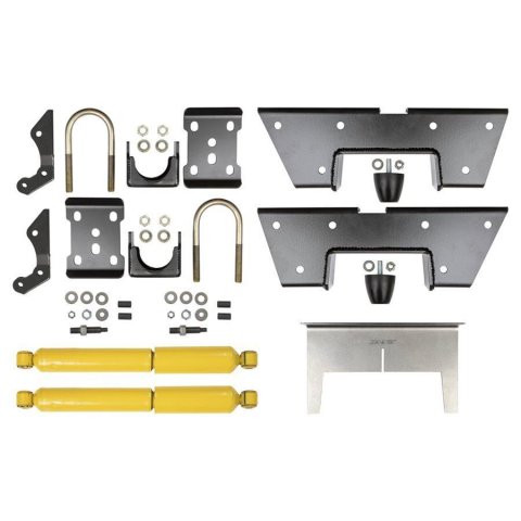 Detroit Speed 1973-87 GM C10 Kit 2 Rear Suspension Kits 041649DS Flip Kit, 3-4 in. Drop, Steel, Black Powdercoated, Chevy, GMC, Pickup,