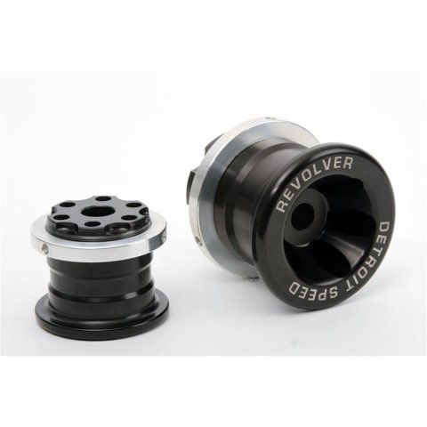 Detroit Speed Rear Subframe Bushing Sets 041510DS Bushings, Rear, Aluminum, Black Anodized, Chevy, Set
