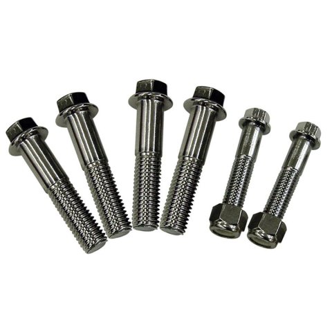 Detroit Speed Body Mount Hardware Kits 010801DS Hardware, Stainless Steel, Polished, Chevy, Pontiac, Kit