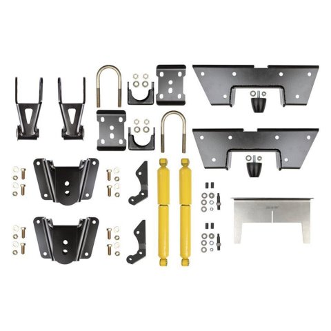 Detroit Speed 1973-87 GM C10 Kit 3 Rear Suspension Kits 041650DS Kit, Kit, Shackles, Hangers, Flip Kit, C-Notch Kit, Shocks, Chevy, GMC,