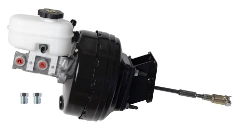 Detroit Speed Master Cylinder and Brake Booster Assemblies for 1967-1972 C10 PICKUP, C15/C1500 PICKUP - 050110DS Cylinder, Booster, Aluminum, Steel, Natural, Black, 9 in. Diameter, Chevrolet, GMC, Kit