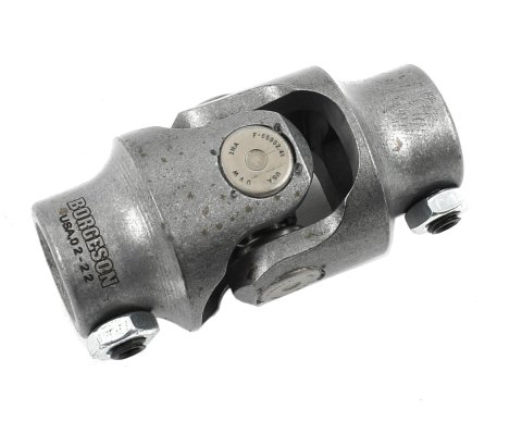 Detroit Speed Steering U-Joints 092515DS Universal Joint, Steel, Natural, 3/4 in. DD, 3/4 in. DD, Each
