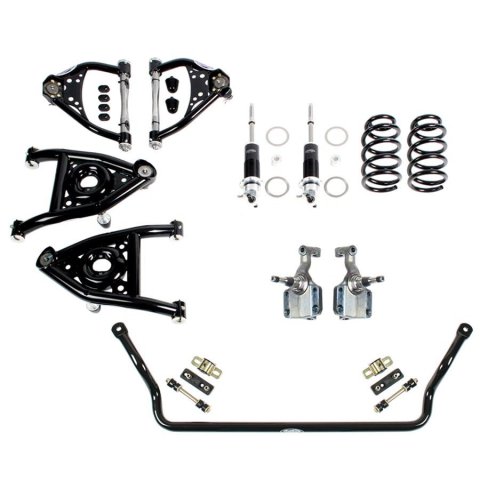 Detroit Speed Front Kit 2 Suspension Kits 031321DS Package, Front, 2, Non-Adjustable Coilovers, Sway Bar, 1967 GM A-Body, Small Block or LS Engine,