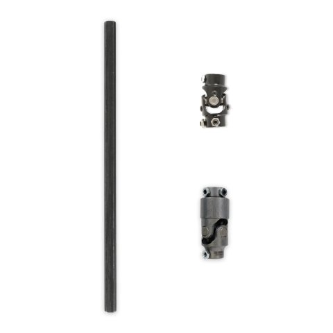 Detroit Speed Steering Shafts 092545DS Shaft, 3/4 Double D,18 in.Long, 3/4 in 36DD x 36DD Column U Joint, 3/4 in-36DD x34-DD x36 Rack And Pinion U-Joint, Ford, Each