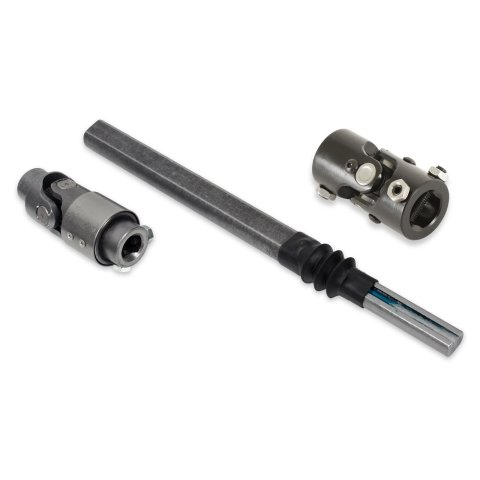 Detroit Speed Steering Shafts for 1975-1978 C10, 1973-1974 C10 PICKUP - 092542DS Shafts. Collapsible, 3/4 in 30 Spline, 1 in, Double D, Steel, Natural, Chevy Each