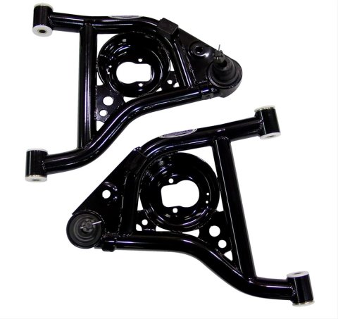 Detroit Speed Lower Control Arm Kits 031204DS Arms, Front Lower, Tubular, Steel, Black Powdercoated, Chevy, Pontiac, Pair