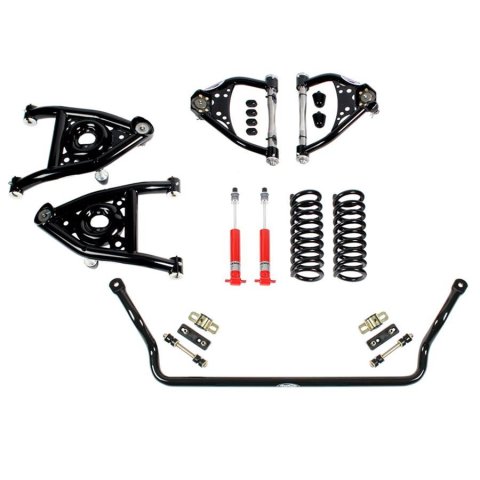 Detroit Speed Front Kit 1 Handling Packages 031332DS Suspension Package, Front, 1, Single Adjustable Shocks, Sway Bar, 1973-1977 GM A-Body, Big Block Engine,