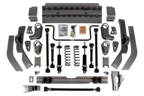 Detroit Speed QUADRALink Rear Suspension Kits 041707-DDS Packages, Kits, Double Adjustable Coilover, Springs, Sway Bar, Panhard Bar, Black, Kit