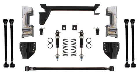 Detroit Speed QUADRALink Rear Suspension Kits 041752-SDS Four Link Kit, Single Adjustable Coilovers, Chevy, GMC, No Axle Brackets, Kit
