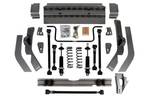 Detroit Speed QUADRALink Rear Suspension Kits 041709DS Kit w/o Axle Brackets - 1962-67 Chevy II - Non-Adj Shocks