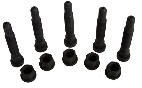 Detroit Speed Racing Wheel Studs 110003 Studs, Press-in, Steel, Black, M14 x 1.5 Thread Size, Are 28mm Longer Than Stock, Chevrolet, Set of 5