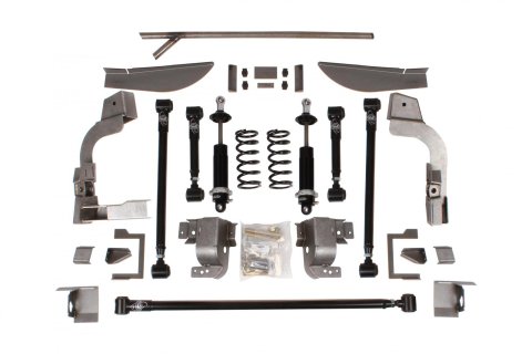 Detroit Speed QUADRALink Rear Suspension Kits 041712DS Four Link Kit, Non-adjustable Coilovers, 1970-81 Chevy Camaro, No Axle Brackets, Kit