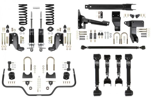 Detroit Speed Kit 3 Rear Suspension Kits 041647-SDS Kit, 3, Rear, Coilover Conversion, Single Adjustable, Swivel Link Control Arms, Sway Bar Kit, Track Bar Kit, Ford, Mercury,