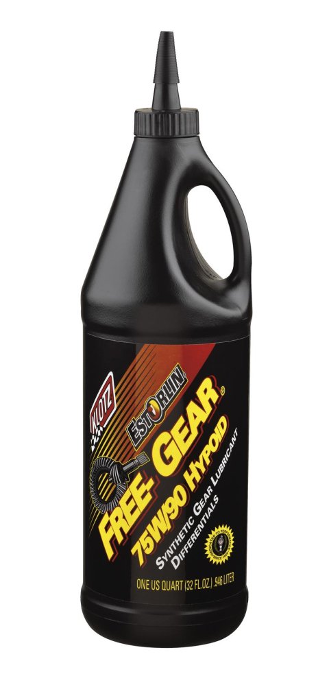 75W90 Klotz Synthetic FREE-GEAR Hypoid Gear Lubricant KE-980 Lube, FREE-GEAR, Hyphoid, Synthetic, 75W90, 1 qt., Each