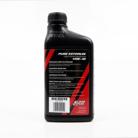 15w40 Klotz Synthetic Racing Estorlin Lubricant KE-954 Engine Oil, Estorlin, Synthetic, 15W40, 1 qt., Each