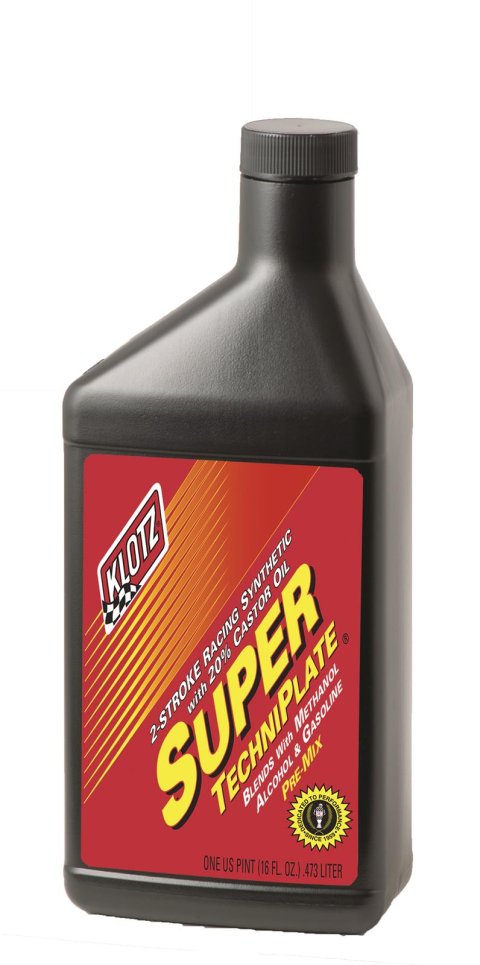 Klotz Synthetic Super TechniPlate Lubricant KL-103 Motor Oil, TechniPlate, Castor Blend, 2-Cycle, 1 Pint, Each