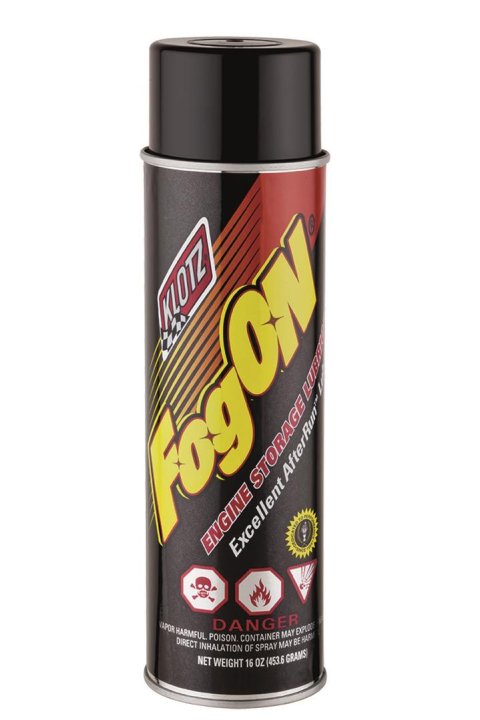 Klotz Synthetic FogON Storage and After Run Lubricant KL-610 Penetrating Oil, Fogging Oil, Lubricant, 16 oz. Aerosol, Each