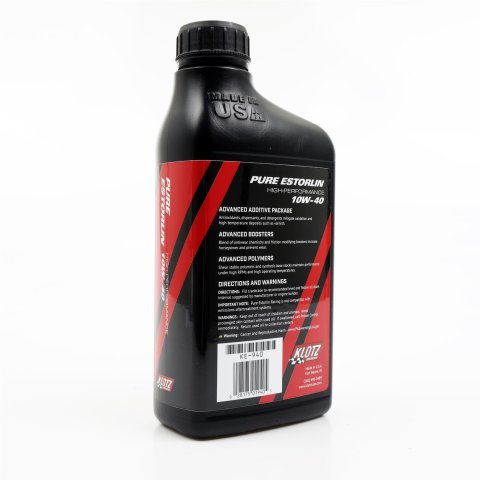 10w40 Klotz Synthetic Racing Estorlin Lubricant KE-940 Engine Oil, Racing, 10W40, Synthetic, 1 Quart, Each