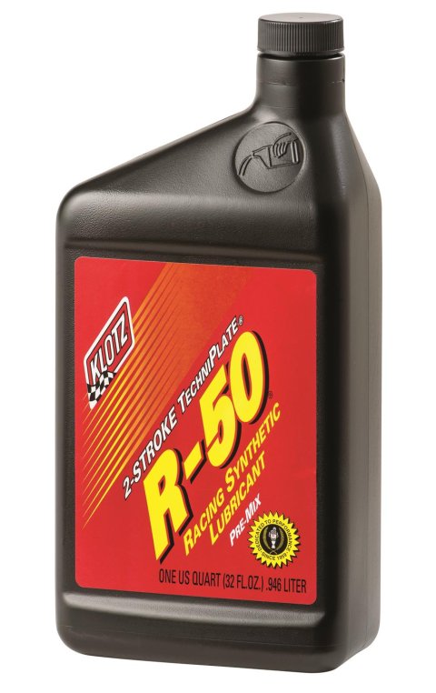 Klotz Synthetic R 50 TechniPlate Lubricant KL-104 Motor Oil, R50 TechniPlate, Synthetic, 2-Cycle, 1 Quart, Each