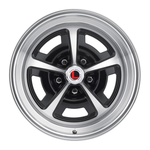 Legendary Wheels Magnum 500 Gloss Black Machined 17x8 Wheels, Machined, 17 in. x 8.00 in., Aluminum, Machined, 5 x 114.3mm Bolt Circle, 4.75 in. Backspacing, Each