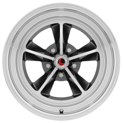 Legendary Wheels GT9 Charcoal Machined 17x7 Wheels, Machined, 17 in. x 7.00 in., Aluminum, Machined, 5 x 114.3mm Bolt Circle, 4.25 in. Backspacing, Each