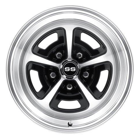 Legendary Wheels Magnum 500 Gloss Black Machined 16x8 Wheels, Machined, 16 in. x 8.00 in., Aluminum, Machined, 5 x 120.65mm Bolt Circle, 4.25 in. Backspacing, Each