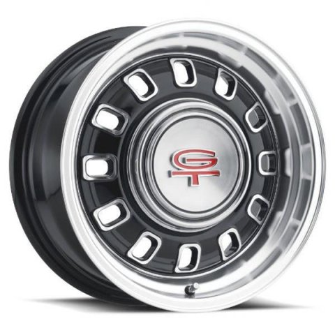 Legendary Wheels 12-Slot Black Machined 15x7 Wheels, Machined, 15 in. x 7.00 in., Aluminum, Machined, 5 x 114.3mm Bolt Circle, 3.75 in. Backspacing, Each