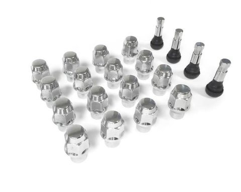 Legendary Wheels Wheel Installation Kits LW-LN003-16 Lug Nuts, Kit, 3/4 in. Hex Head, 12 in.-20 Thread, ET/Ultra Conical Seat, Closed End, Includes Rubber/Chrome Valve Stems, Set of 16