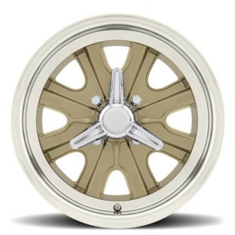 Legendary Wheels HB44 Gold Haze Machined 15x7 Wheels, Machined, 15 in. x 7.00 in., Aluminum, Machined, 4 x 114.3mm Bolt Circle, 4.25 in. Backspacing, Each